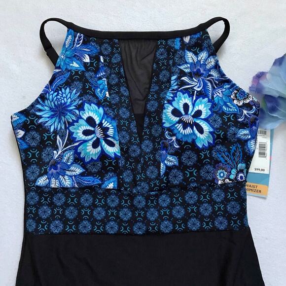 Swim Solutions NWT Tummy Control One Piece Swimwear Women 12 - Picture 4 of 12